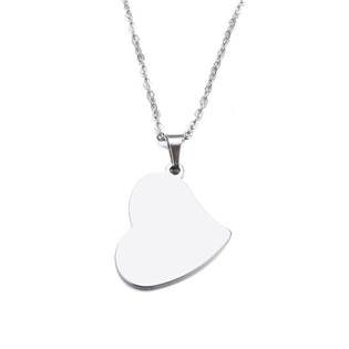 OPD0234-ST Ocelový náhrdelník srdce