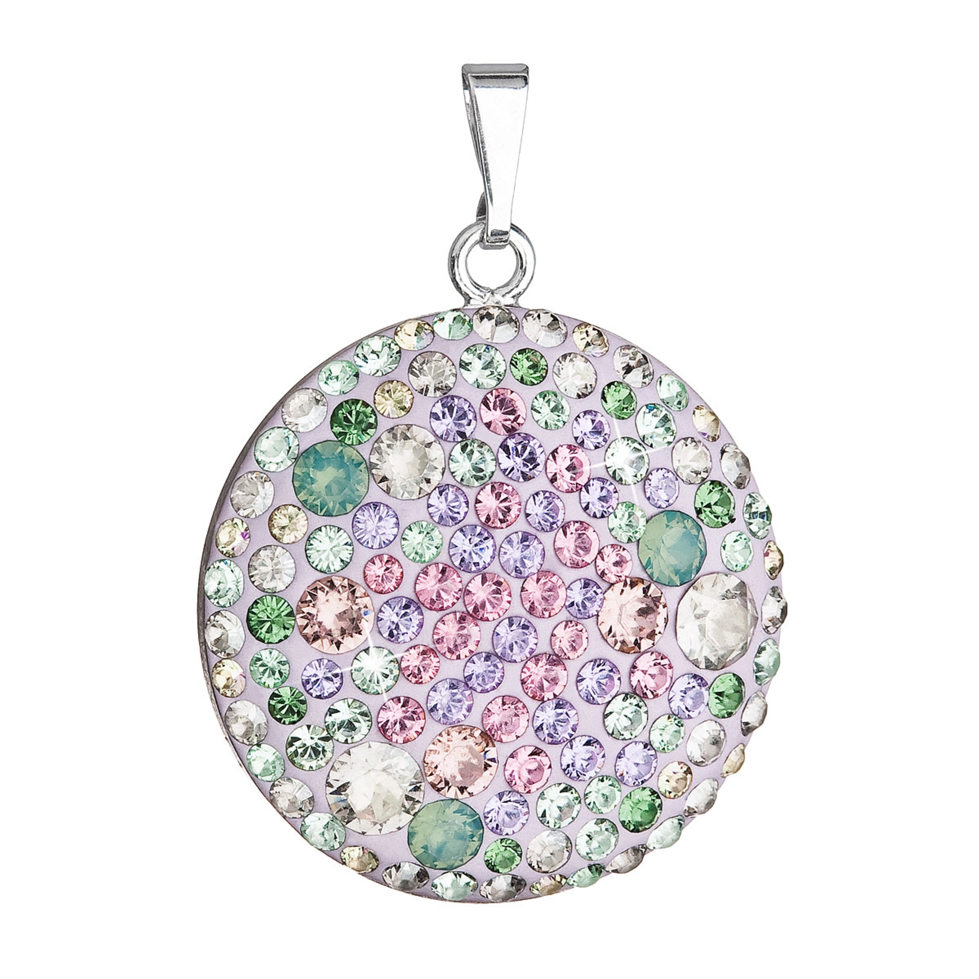 Strieborný prívesok s kryštálmi Crystals from Swarovski ® Sakura