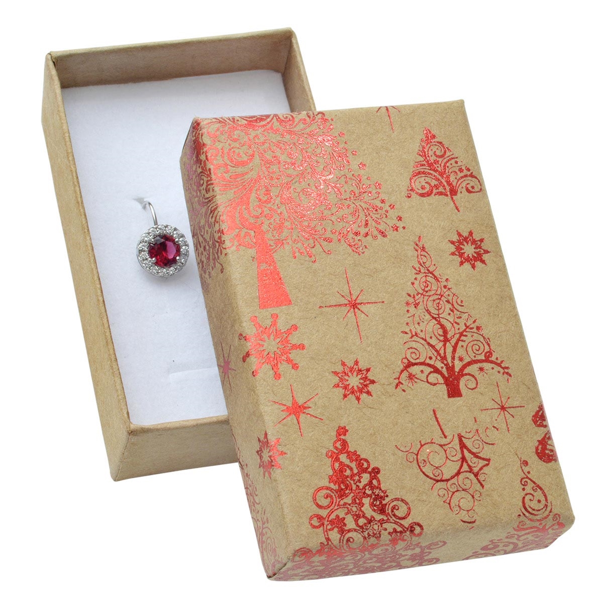 Vianočná darčeková krabička na súpravu - červený motív