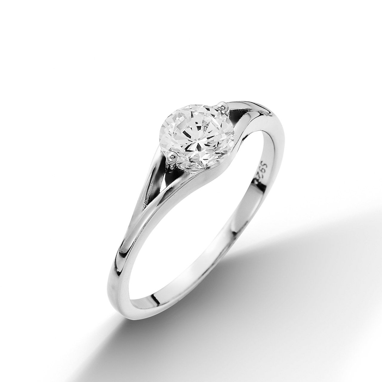 NUBIS® Stříbrný prsten se zirkonem - velikost 53 - NB-5031-53