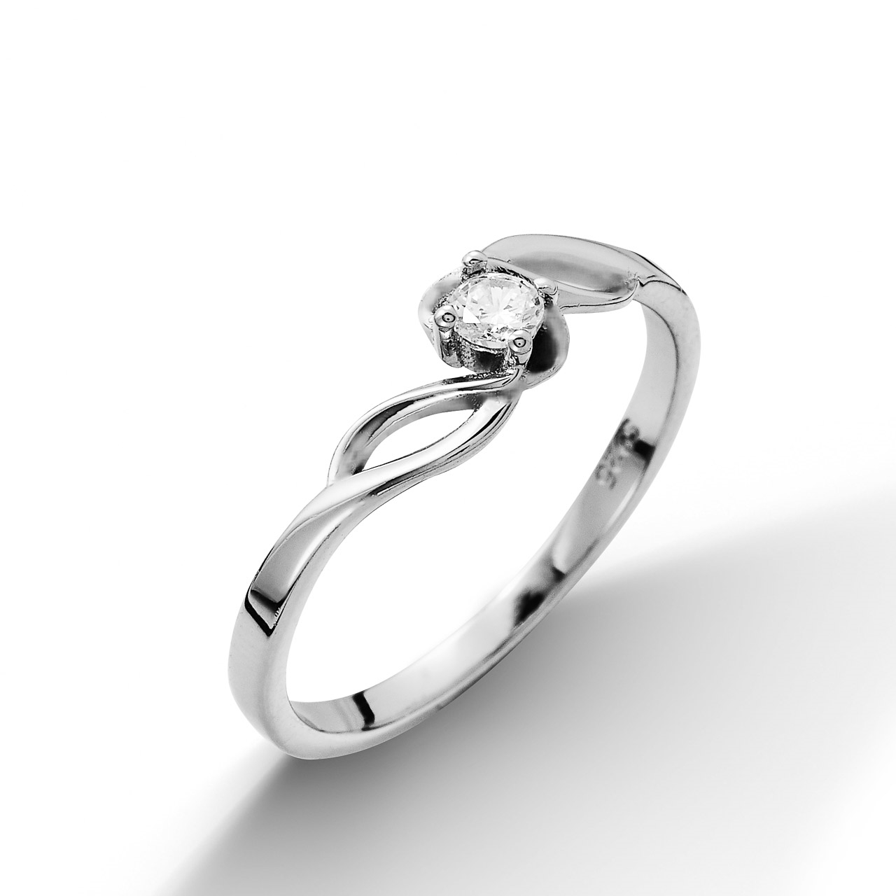 NUBIS® Stříbrný prsten se zirkonem - velikost 52 - NB-5005-52
