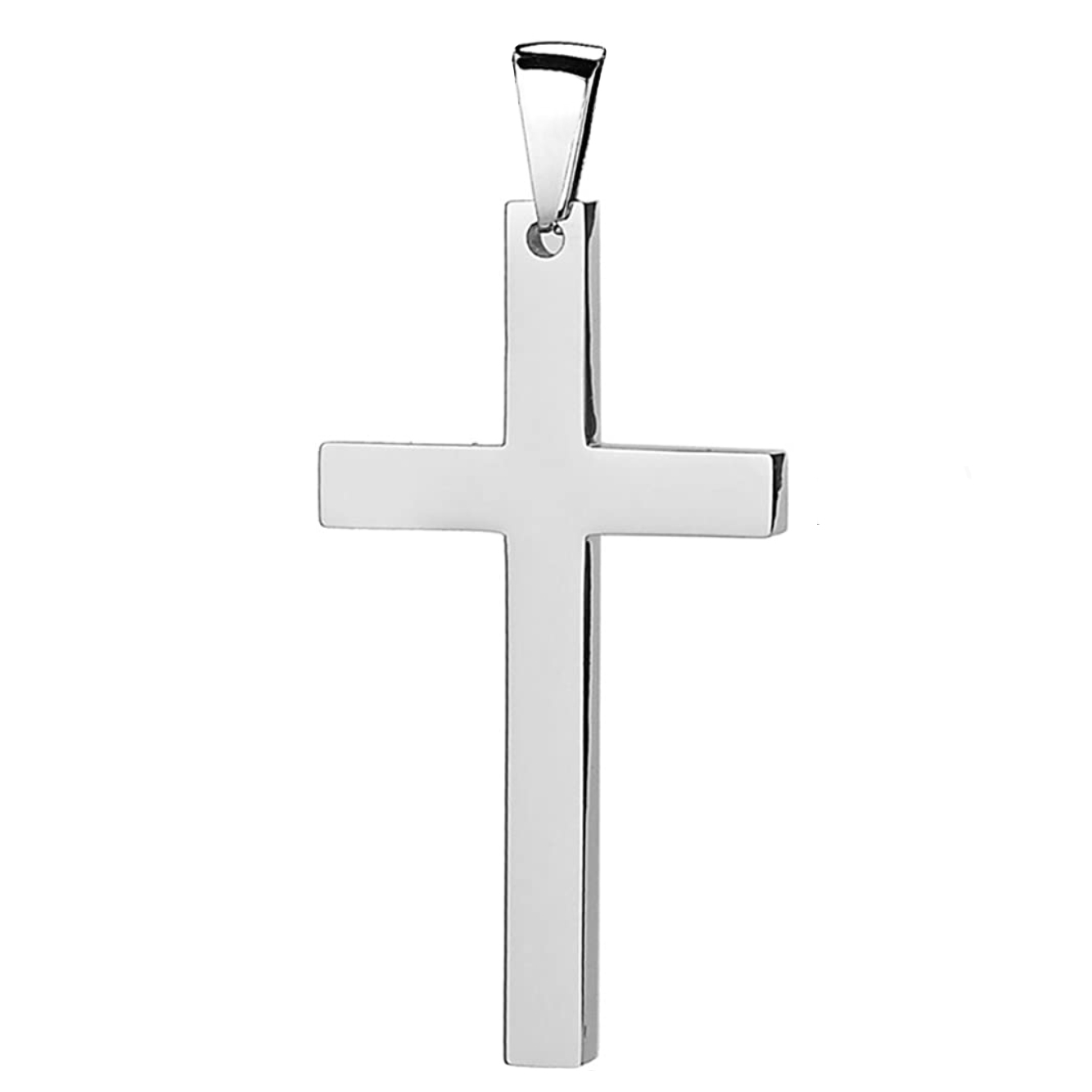 Oceľový prívesok - kríž 17 x 32 mm