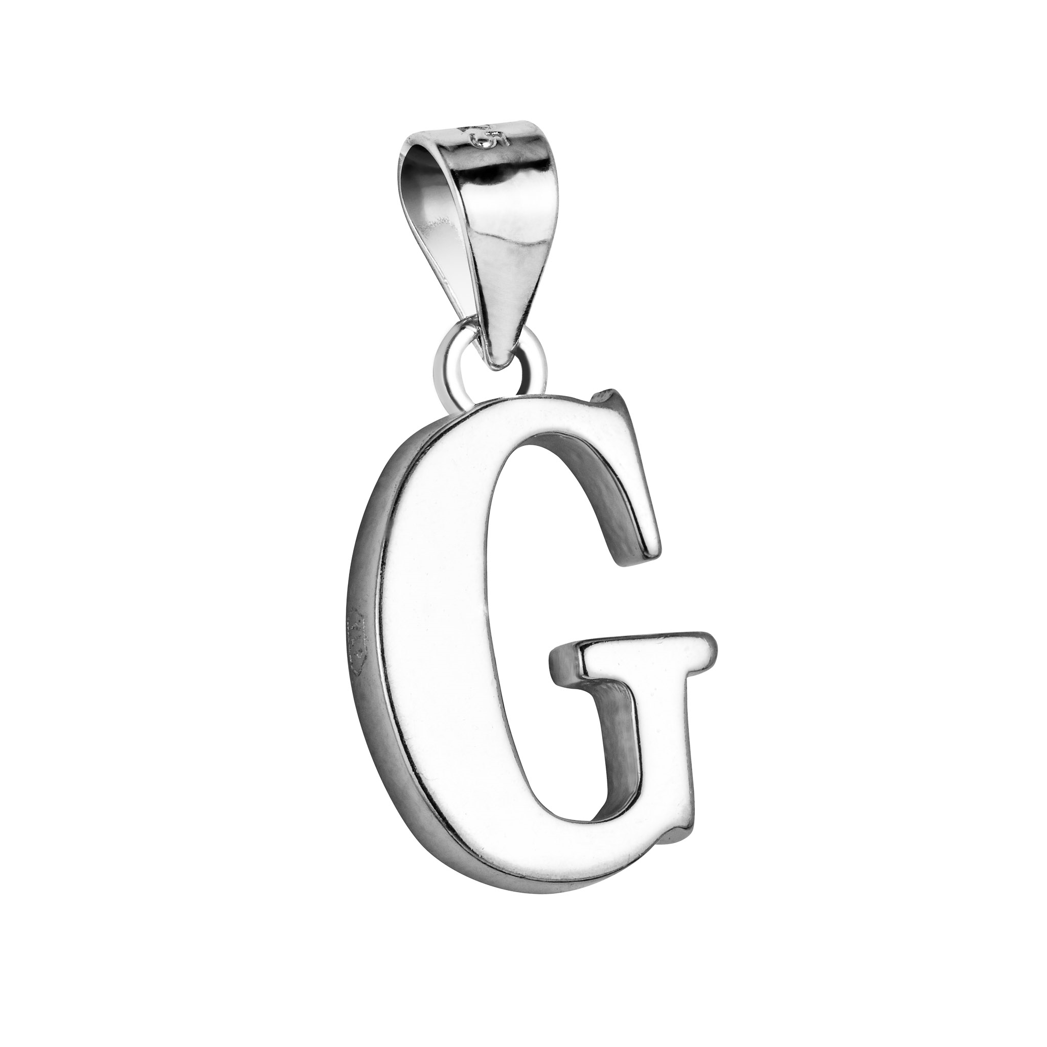 Strieborný prívesok - písmeno "G"