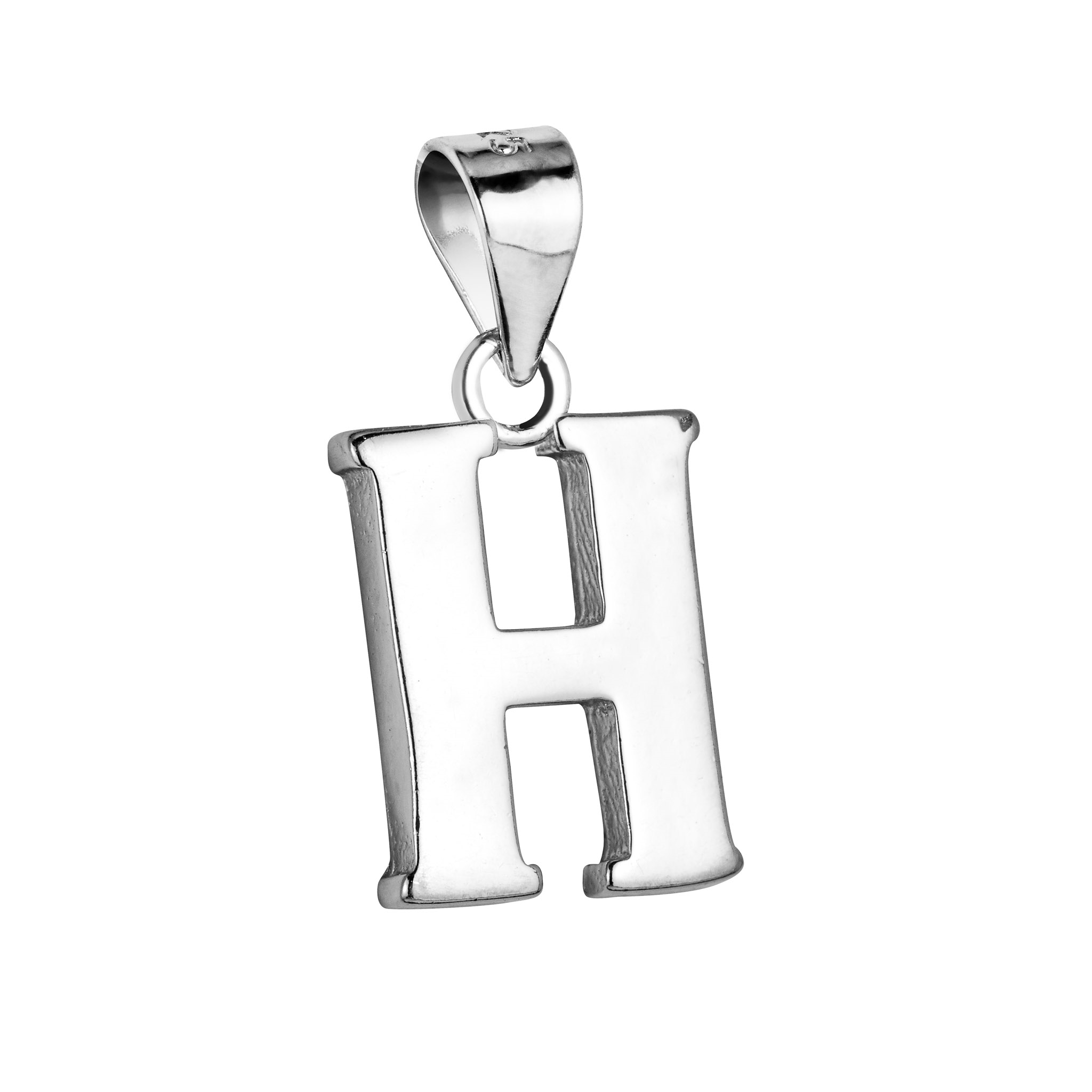 Strieborný prívesok - písmeno "H"