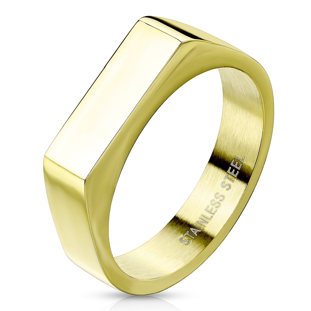 Spikes USA Ocelový prsten s možností rytiny - velikost 52 - OPR1851-52
