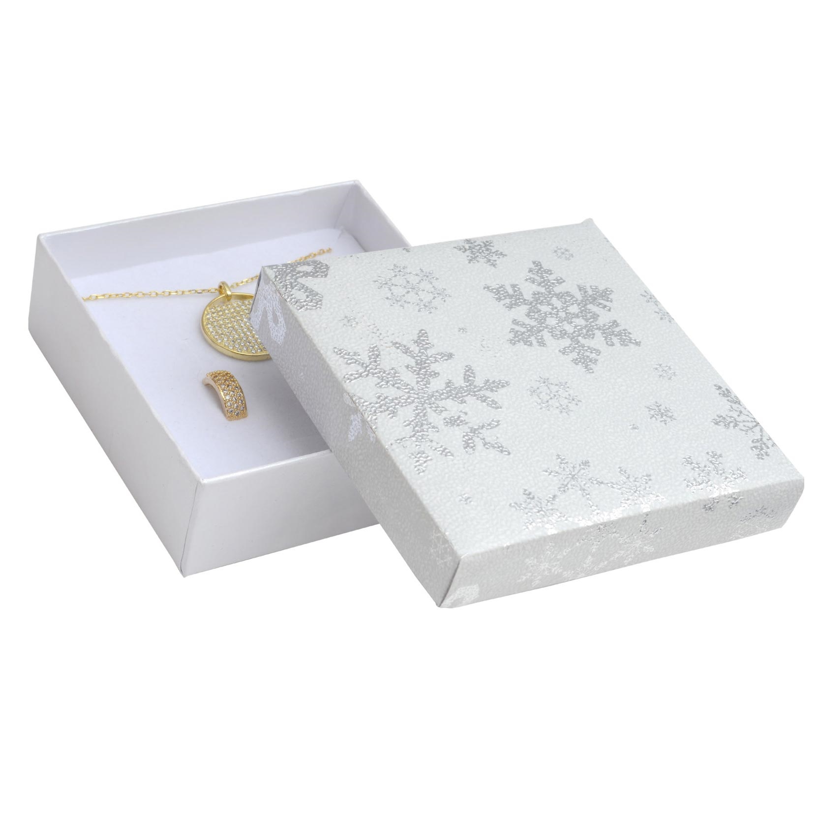 Vianočná darčeková krabička na súpravu - biela