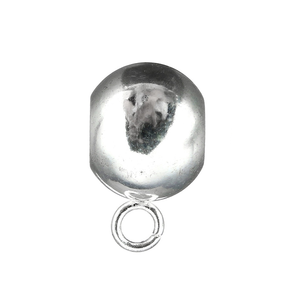 Šperky4U Navlékací ocelový přívěšek korálek s očkem - K0086