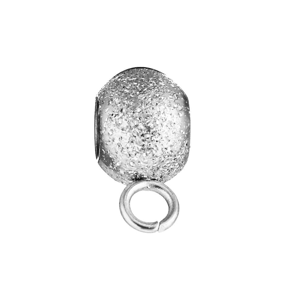 Šperky4U Navlékací ocelový přívěšek korálek s očkem - K0087