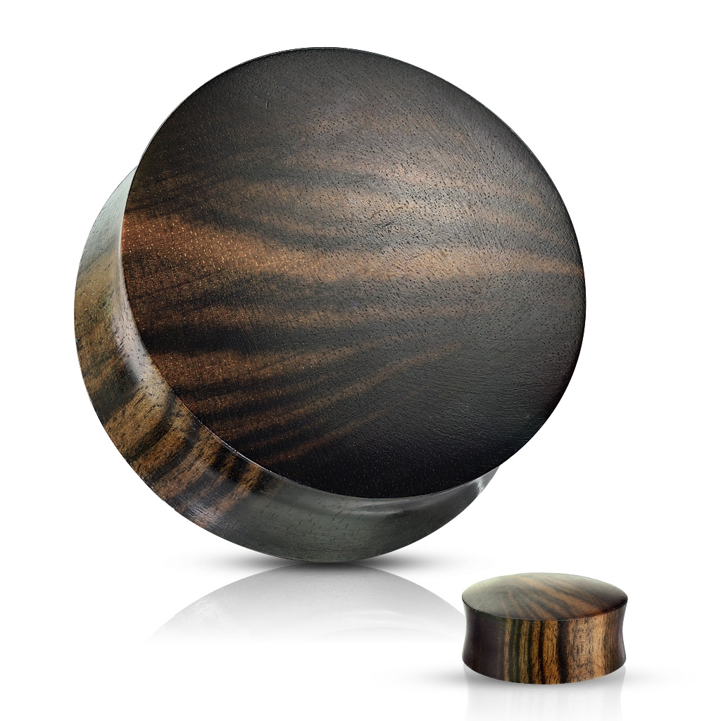 Plug do ucha Ebony wood