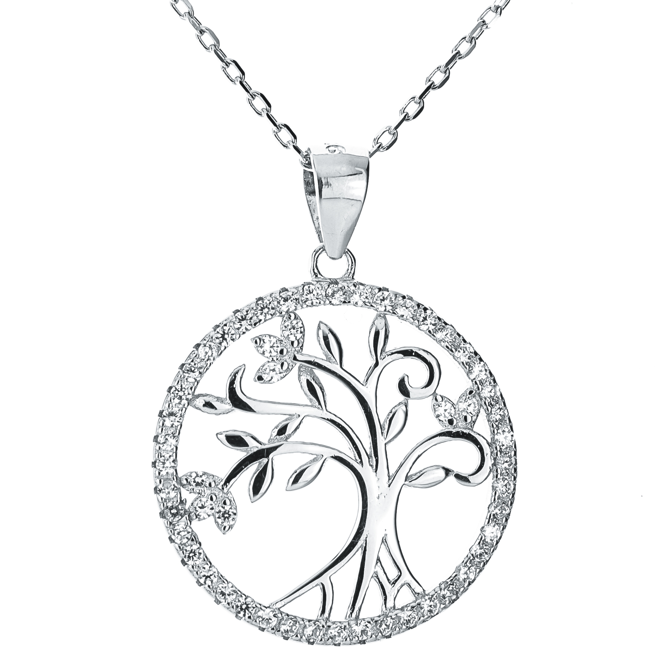 NUBIS® Stříbrný náhrdelník strom života - NB-2052