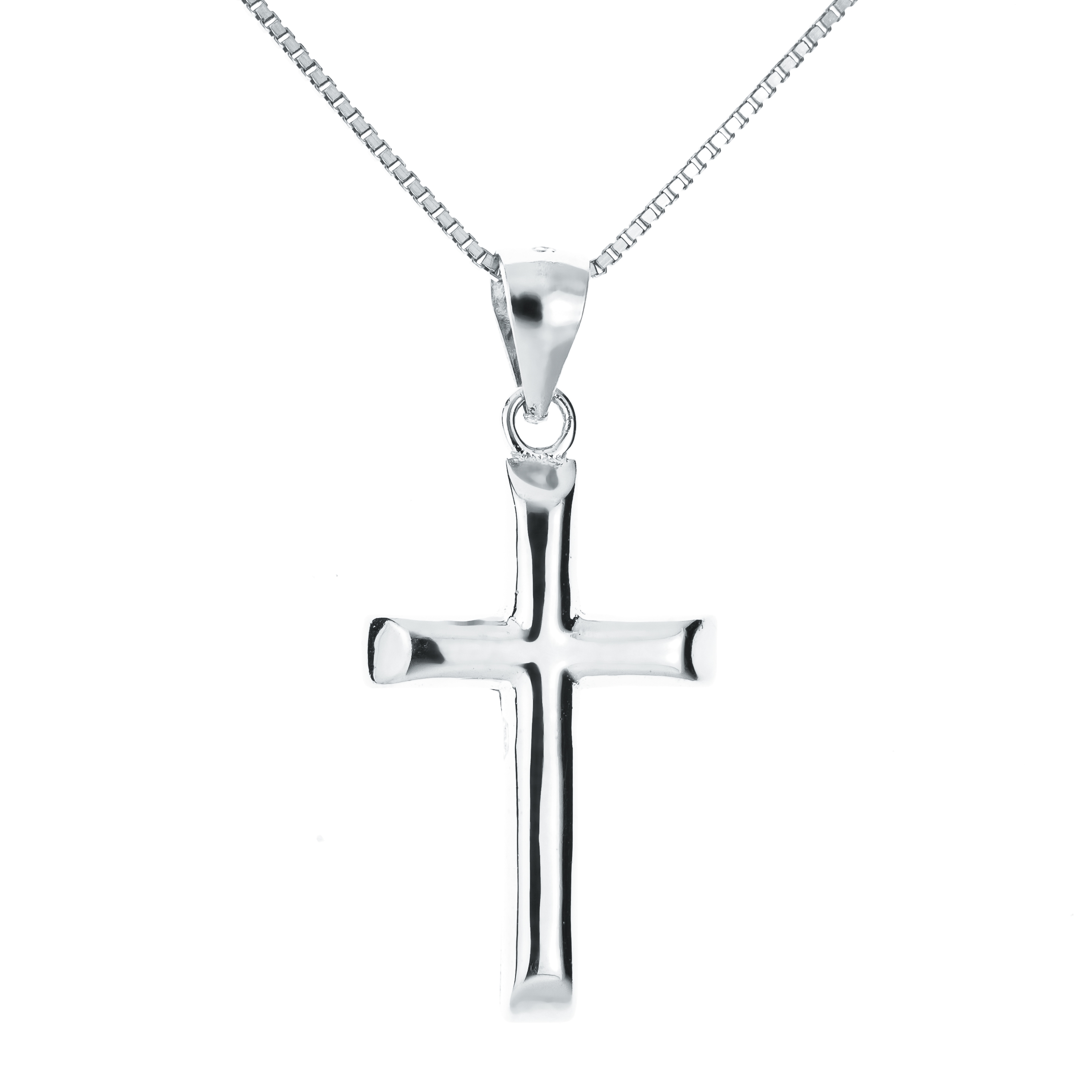 NUBIS® Stříbrný náhrdelník kříž - NB-2059