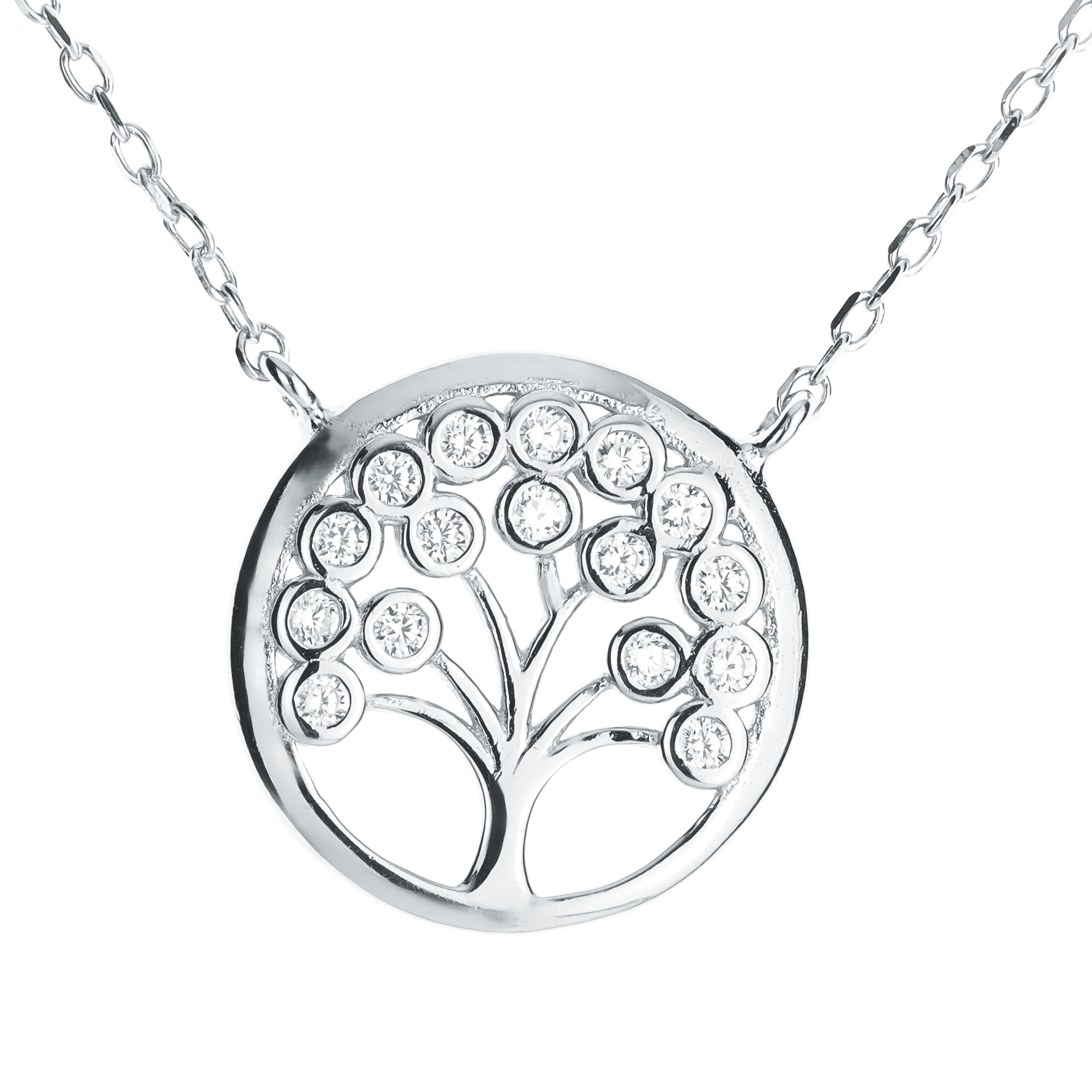 Strieborný náhrdelník strom života