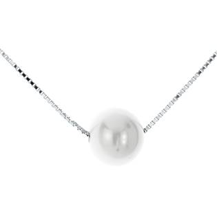 Střibrný náhrdelník s perličkou