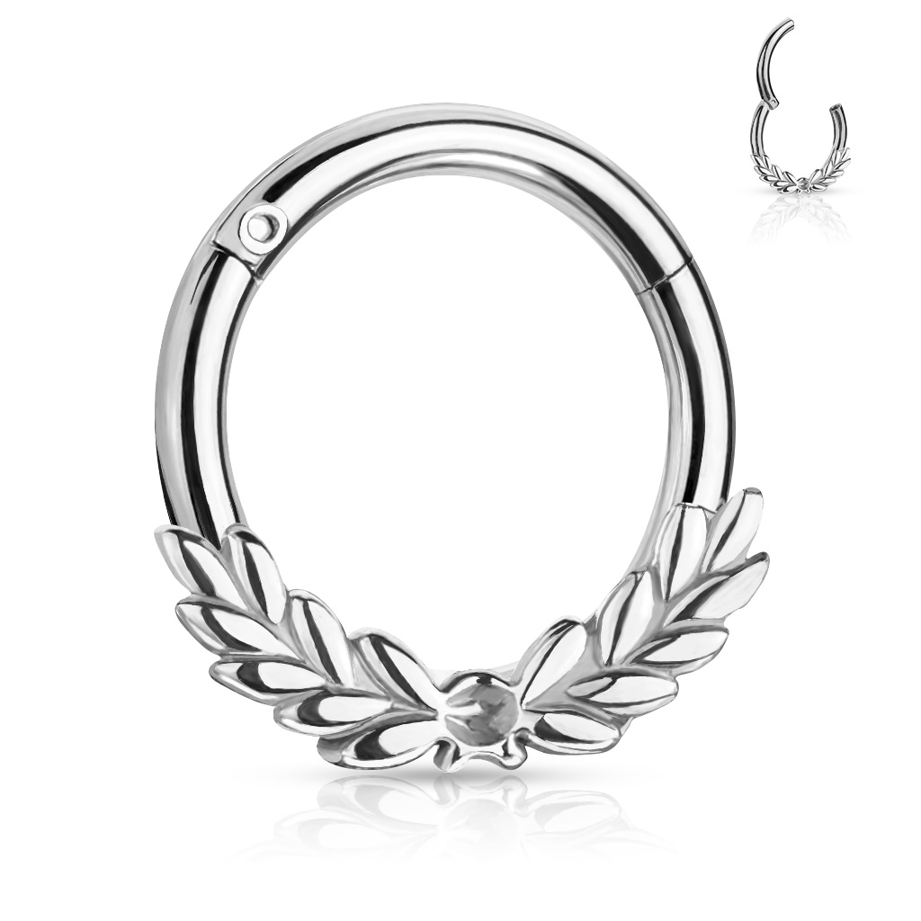 Šperky4U Ocelový piercing do nosu - tragus / helix / septum - NS0040-ST