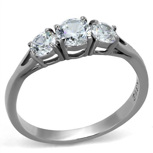 Šperky4U Ocelový prsten se zirkony - velikost 52 - AL-0023-52