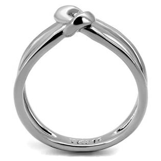 Ocelový prsten s uzlem