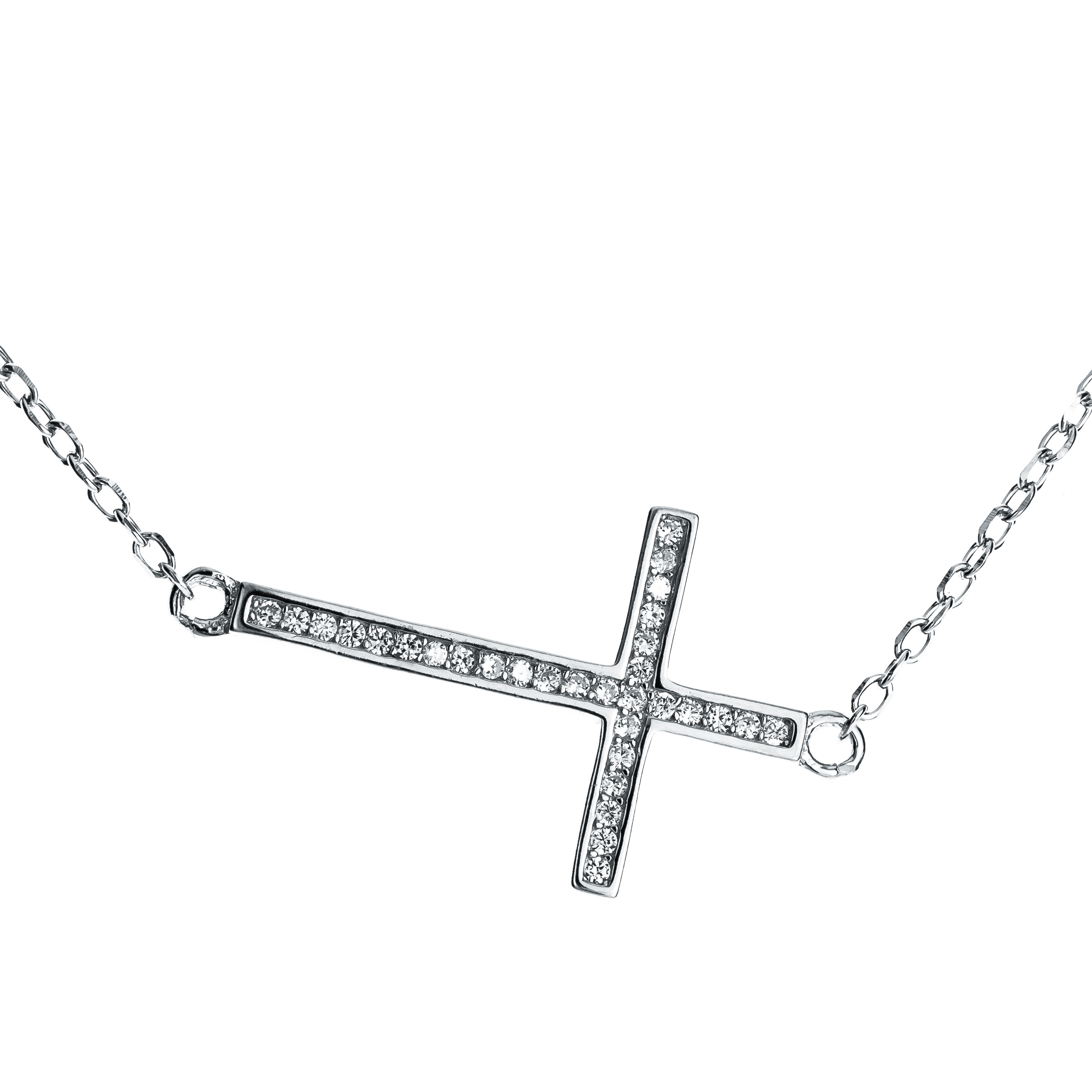 Strieborný náhrdelník - krížik