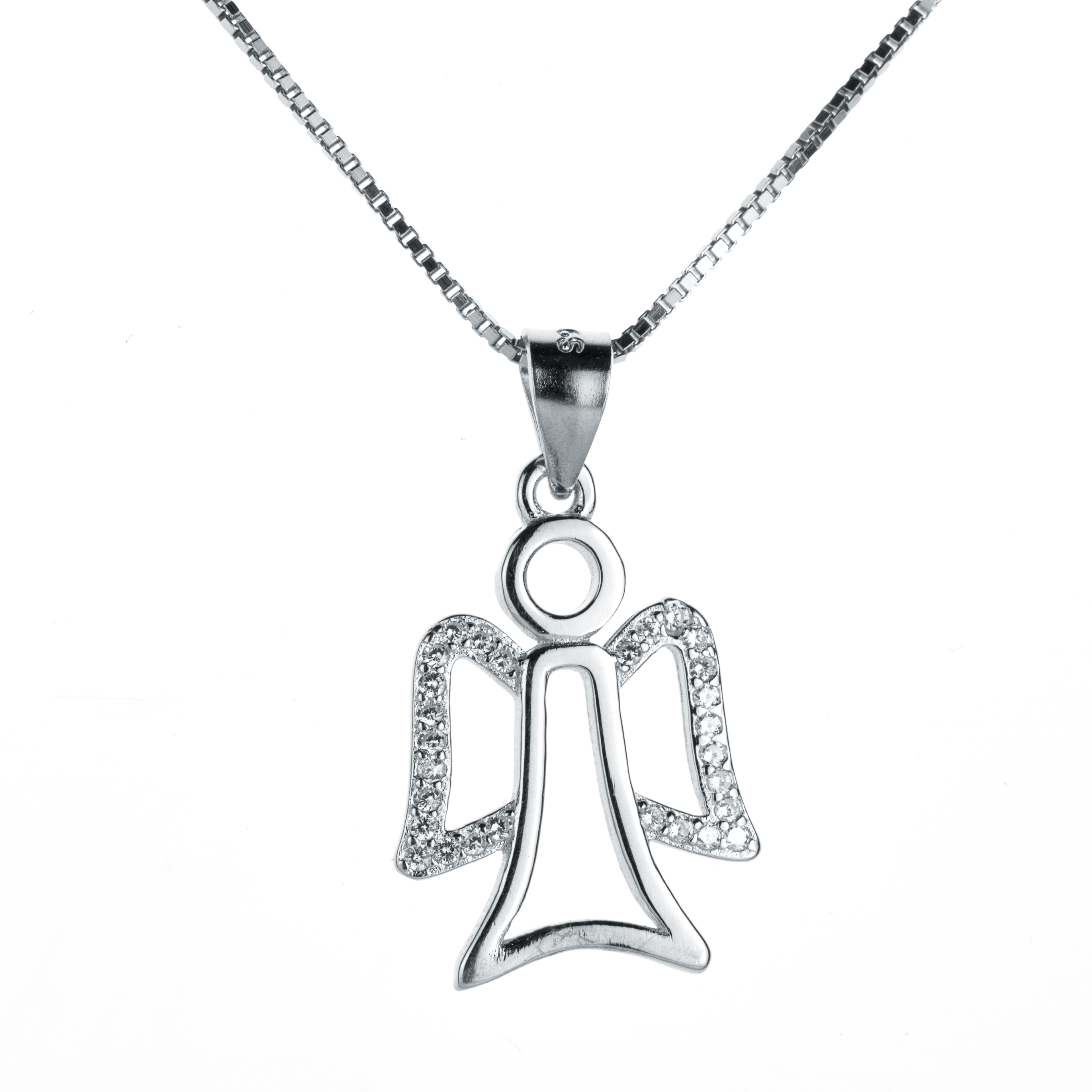 NUBIS® Střibrný náhrdelník anděl - NB-2039