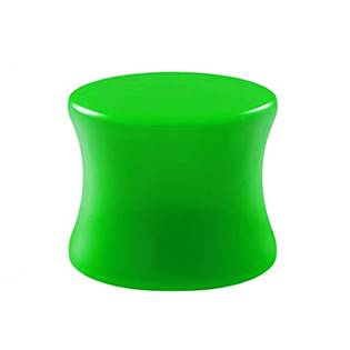 Akrylátový plug do ucha zelený
