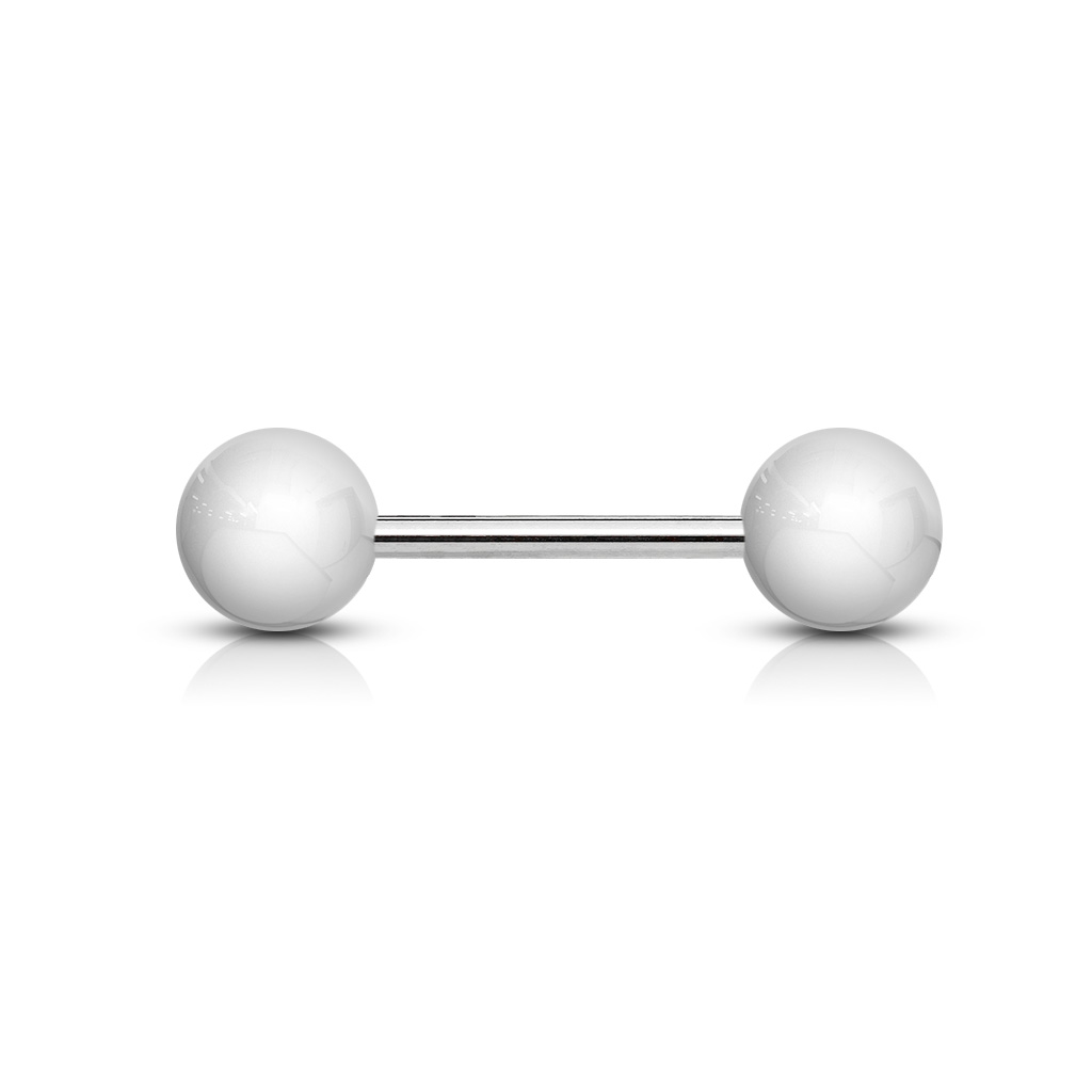 Šperky4U Piercing do jazyka akrylát - PJ01094-W