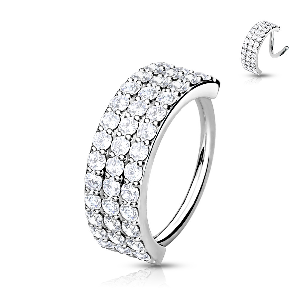 Šperky4U Piercing do nosu / helix piercing 1,0 x 10 mm - NS0042ST-1010
