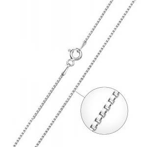 Levně EVOLUTION GROUP CZ Stříbrný řetízek - čtvercový, tl. 1 mm - 30014 38cm