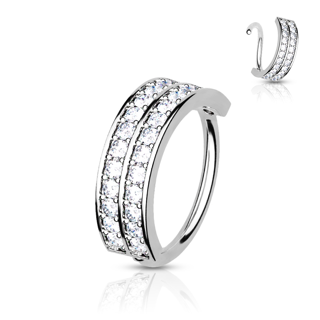 Šperky4U Piercing do nosu / helix piercing 1,0 x 10 mm - NS0041ST-1010