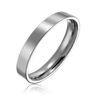 Hladký ocelový prsten, šíře 3 mm