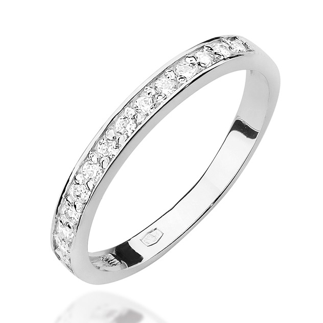 NUBIS® Zlatý prsten s diamanty - velikost 52 - W-446W-52