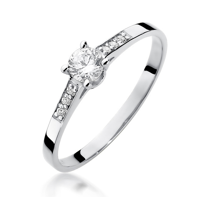 NUBIS® Zlatý prsten s diamanty - W-399W