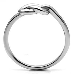 Ocelový prsten - uzel