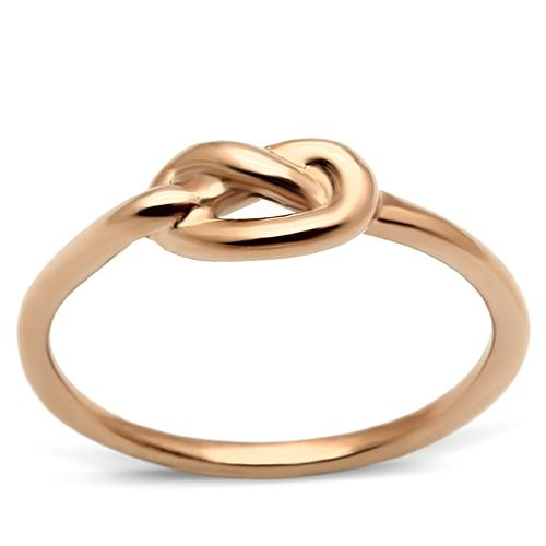 Šperky4U Zlacený ocelový prsten - uzel - velikost 62 - AL-0053-62