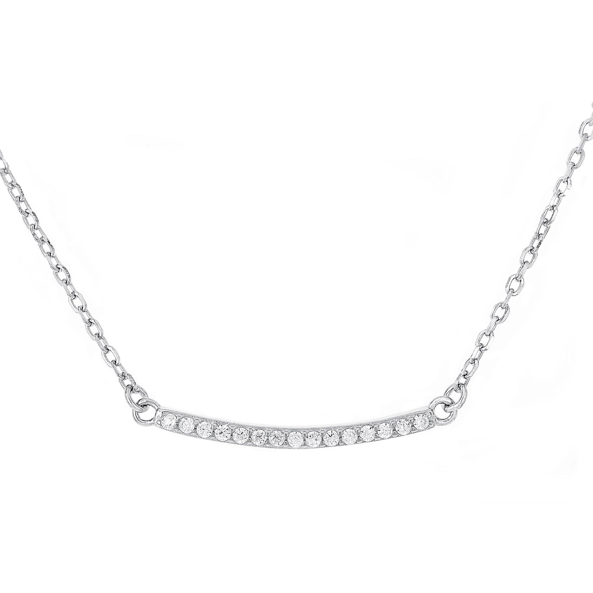 NUBIS® Střibrný náhrdelník se zirkony - NB-2149