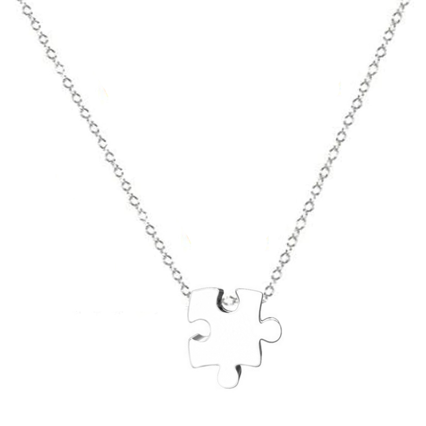 Šperky4U Ocelový náhrdelník - puzzle - OPD0246-ST