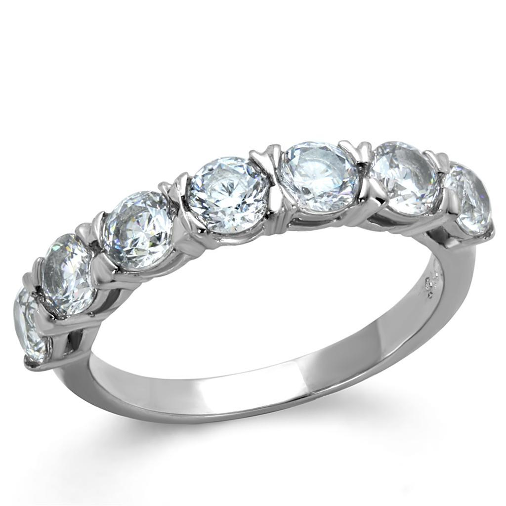 Šperky4U Ocelový prsten se zirkony - velikost 55 - AL-0058-55