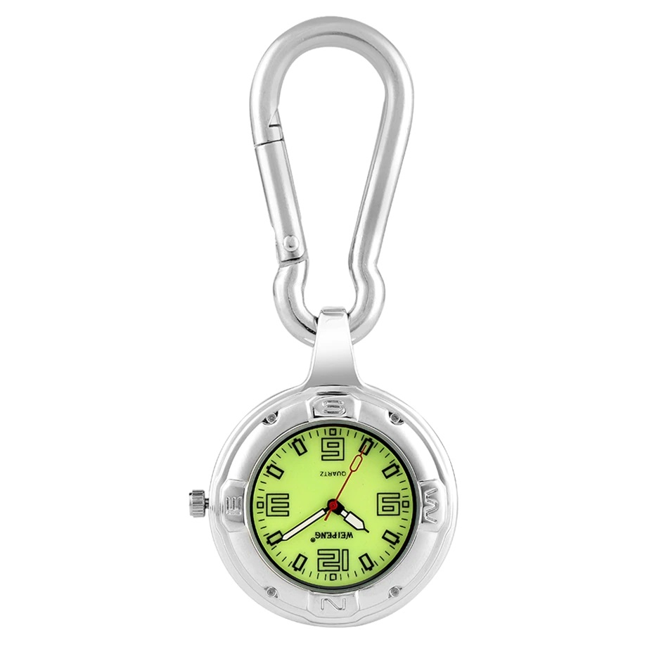 Šperky4U Velké kapesní hodinky s karabinou - KH2014