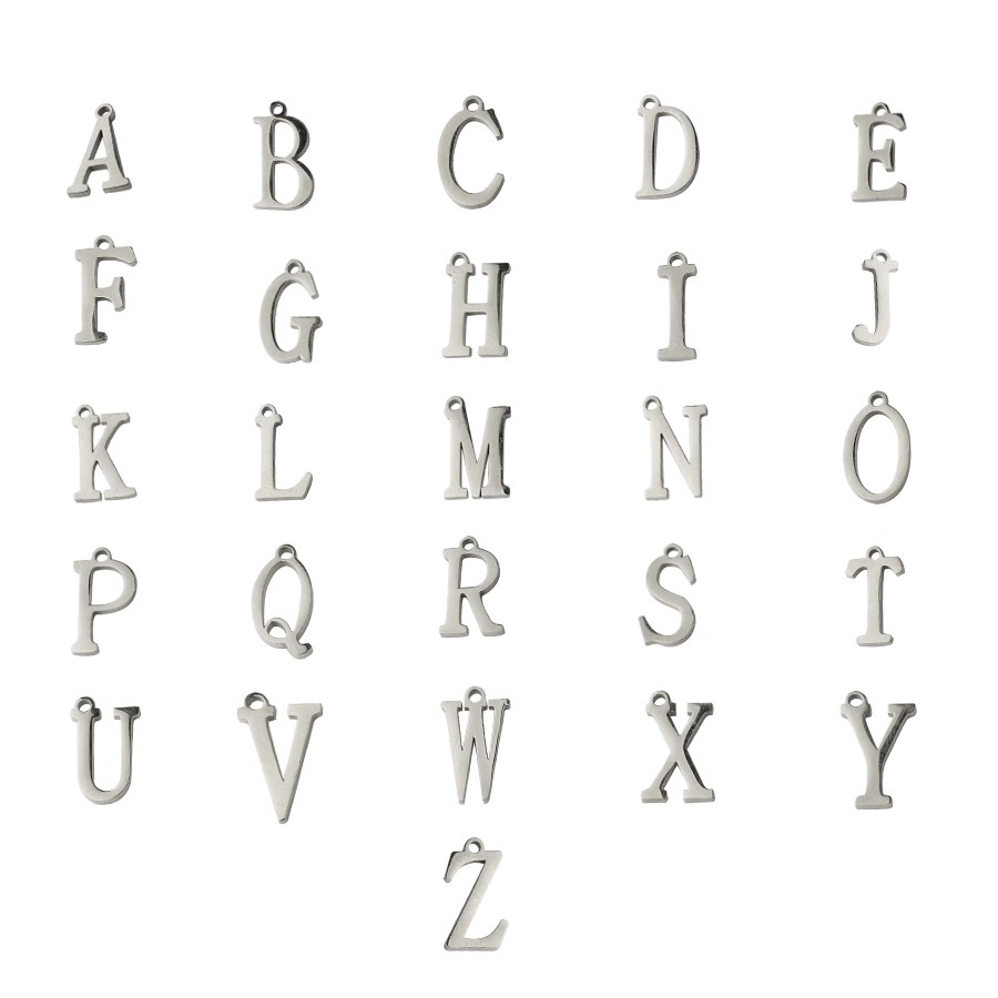 Oceľový komponent - iniciál - písmeno