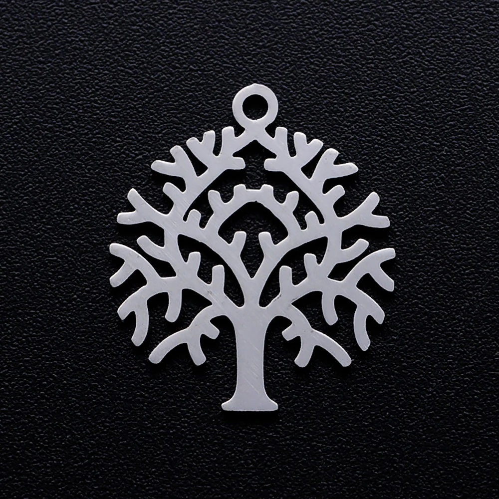 Šperky4U Drobný ocelový přívěšek - strom života - OK1335-ST