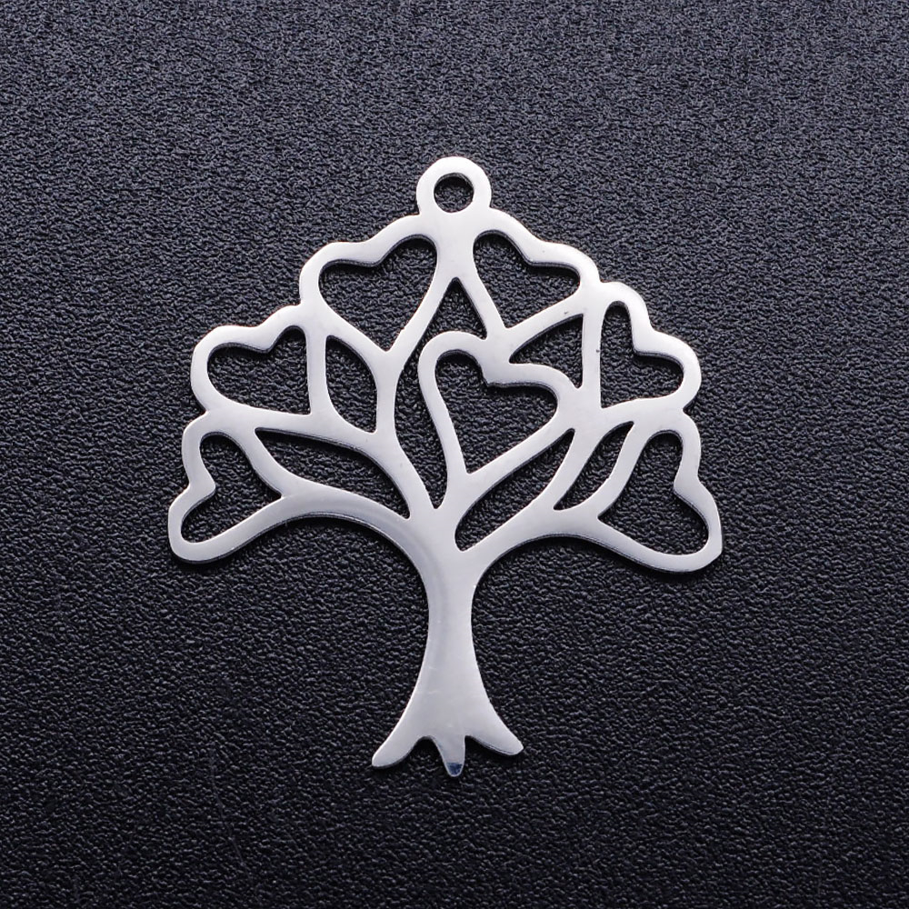 Šperky4U Drobný ocelový přívěšek - strom života - OK1331-ST