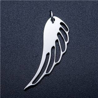 Ocelový přívěšek - andělské křídlo