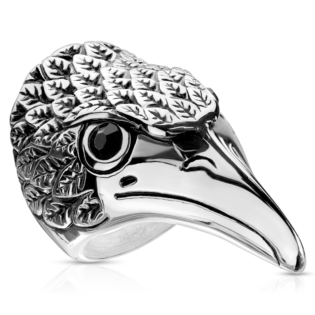 Pánsky oceľový prsteň EAGLE