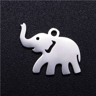 Ocelový přívěšek - slon