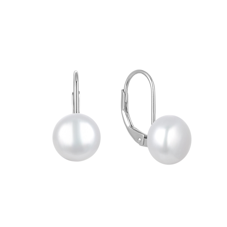NUBIS® Stříbrné perlové náušnice - NB-3459