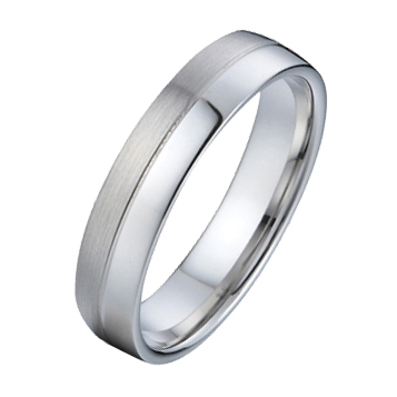 NUBIS® NSS3017 Dámský snubní ocelový prsten šíře 4 mm - velikost 61 - NSS3017-61