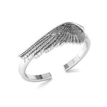 NUBIS® Stříbrný prsten andělské křídlo - velikost universální - NB-5085