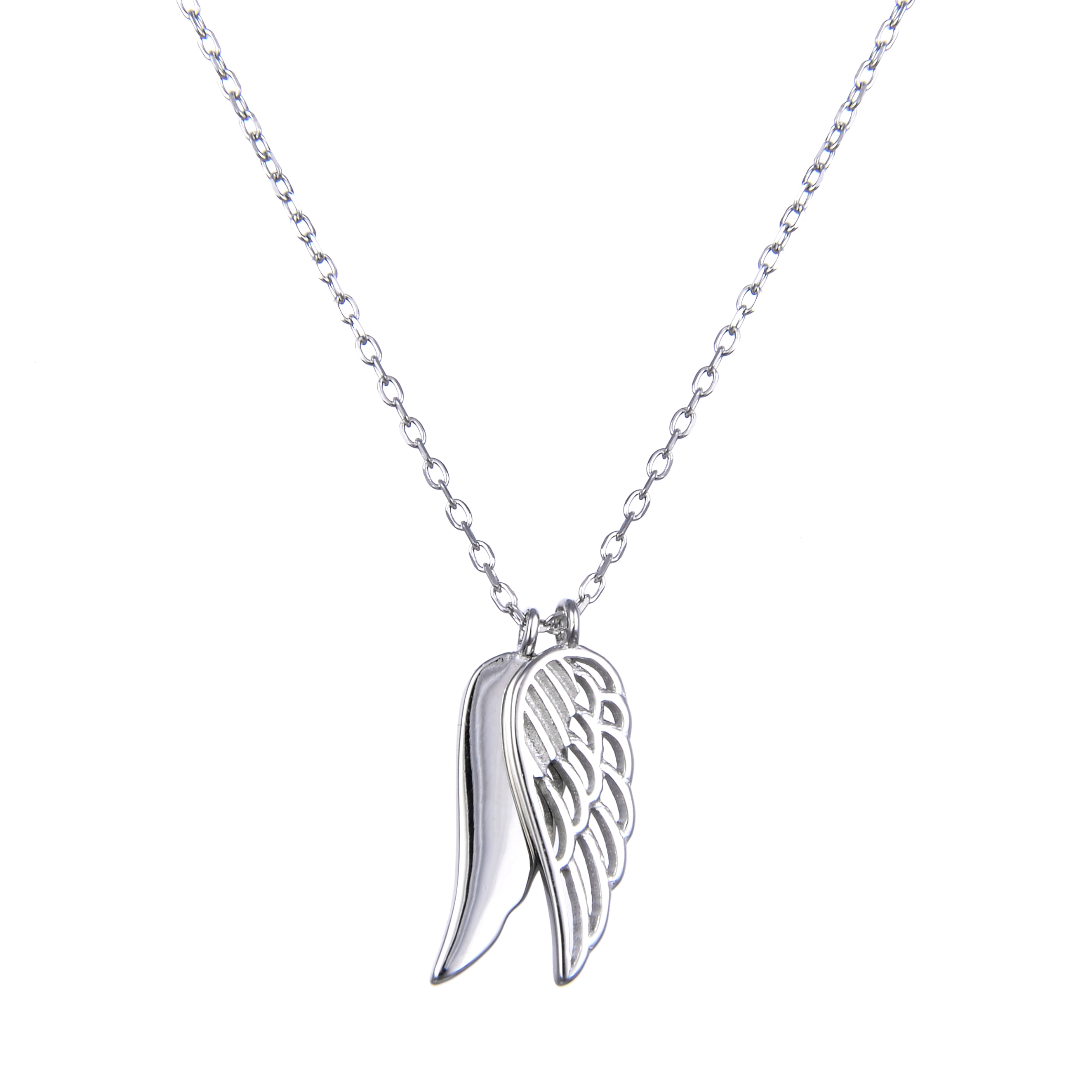 Strieborný náhrdelník anjelské krídla