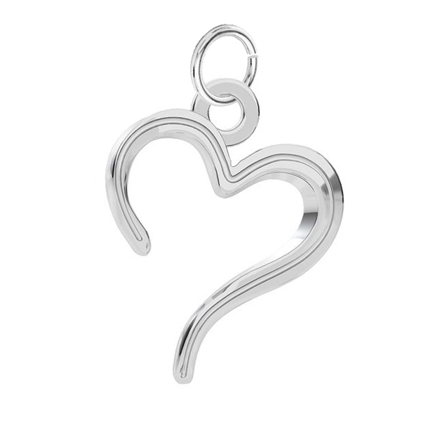 Šperky4U Stříbrný přívěšek srdce - NB-4167