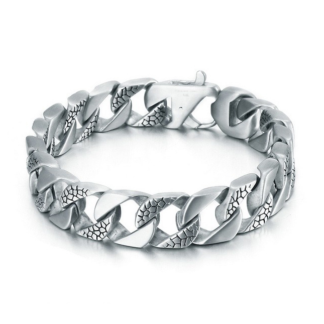 Šperky4U Pánský ocelový náramek - OPA1700
