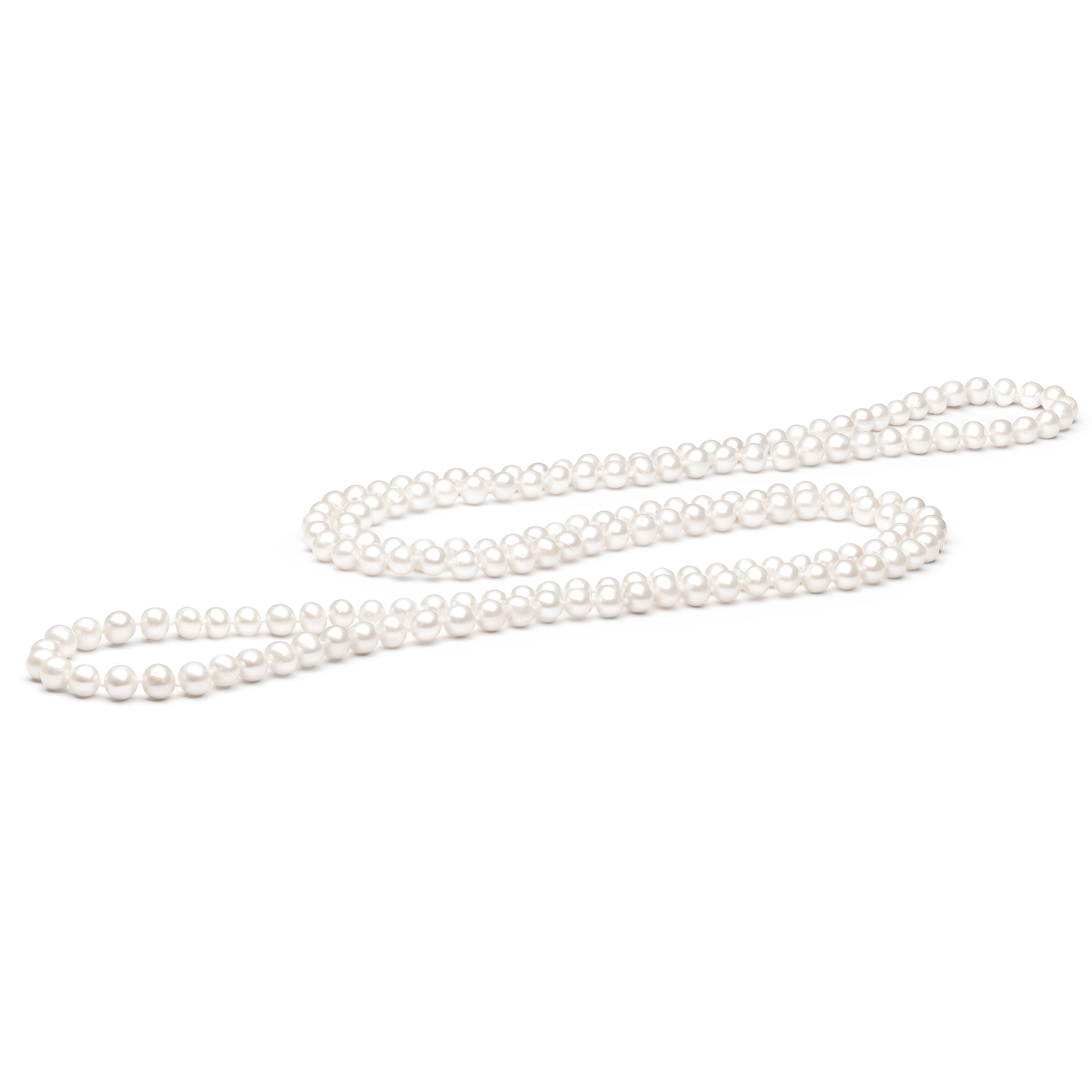 Strieborný náhrdelník s riečnymi perlami
