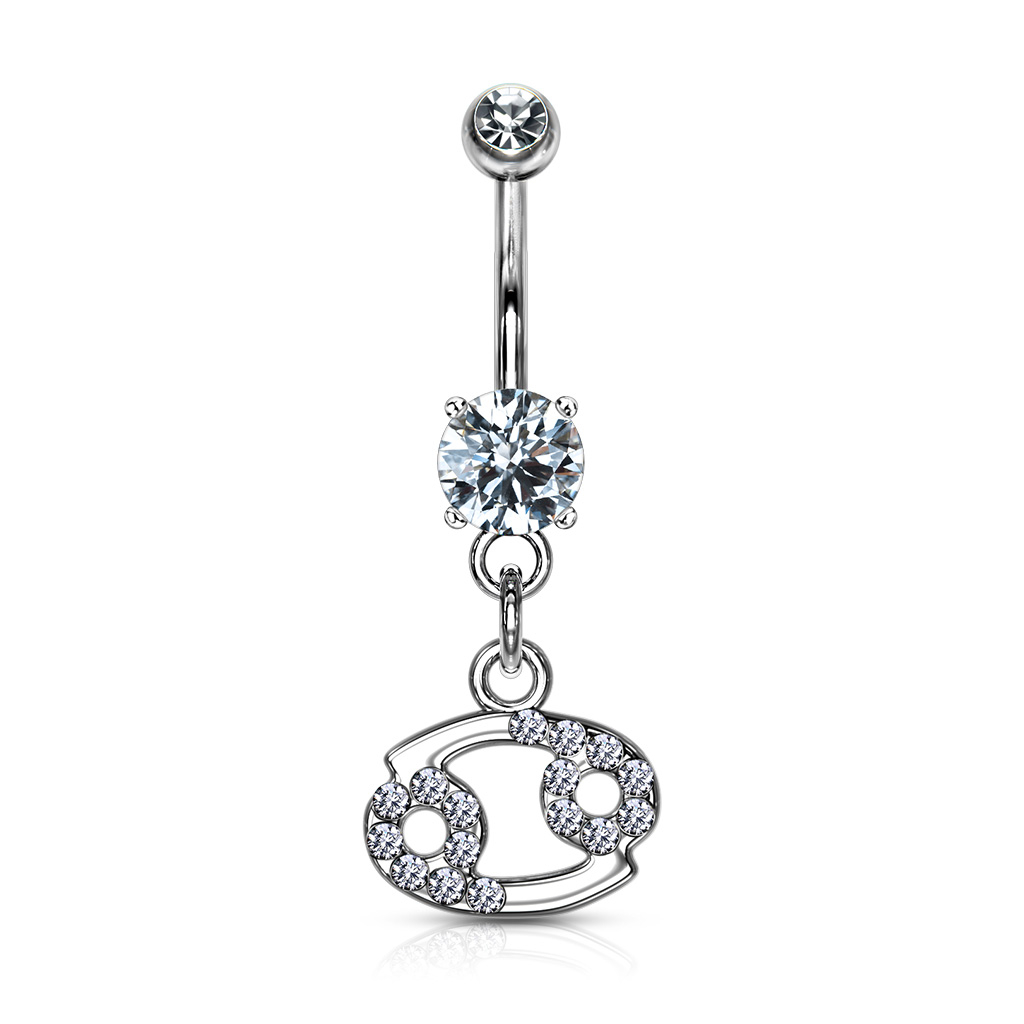 Šperky4U Piercing do pupíku - znamení - WP01141-05